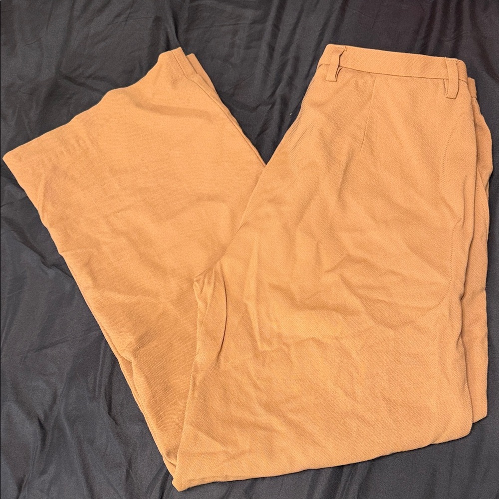 Dolce & Gabbana Virgin Wool Tan Trousers Size 42